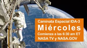Espacio a Tierra: Reabastecimiento robÃ³tico: 16 de agosto de 2019